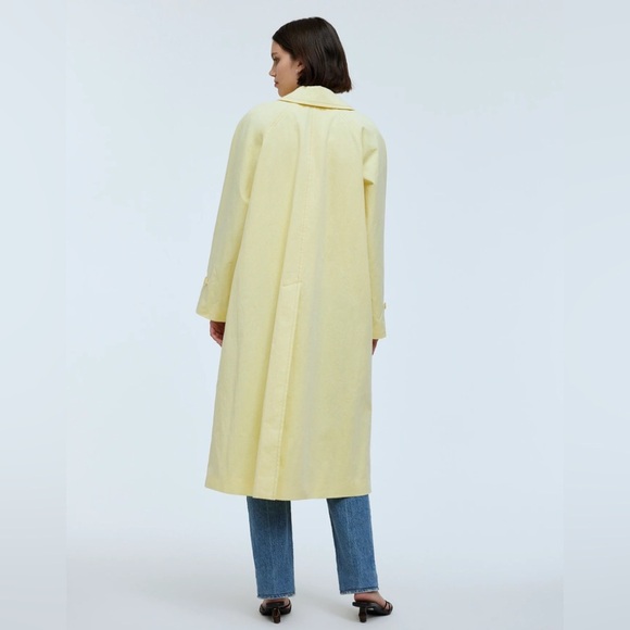 Madewell Belted Yellow Spring Trench Coat in Candlelight - Picture 3 of 11